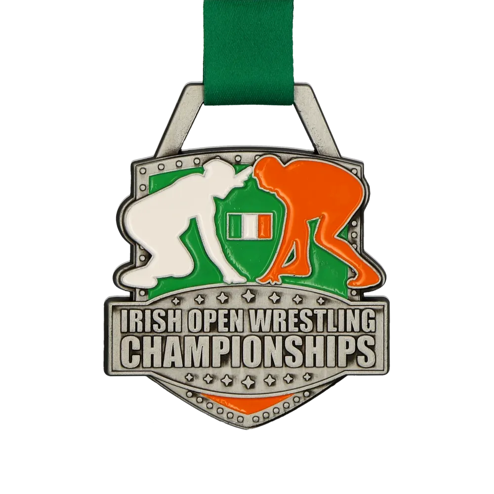 IAWA wrestling championships medal