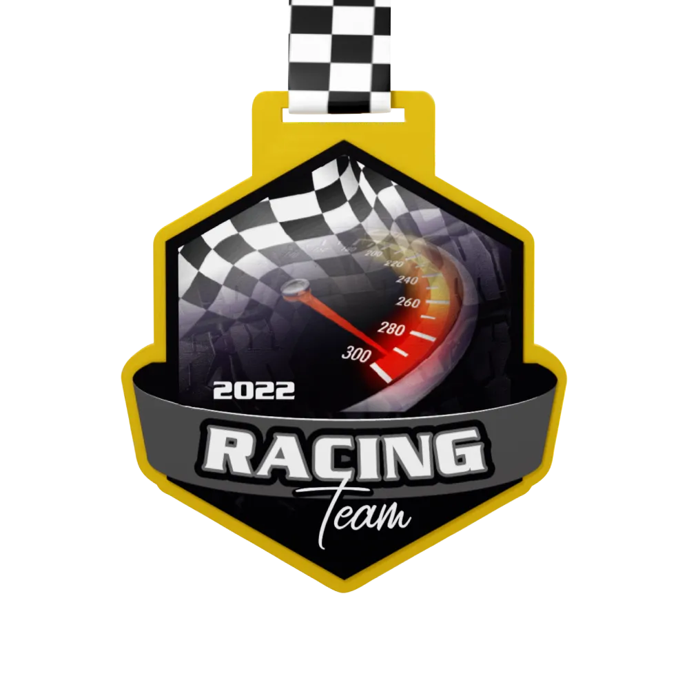 Go kart racing championship medal
