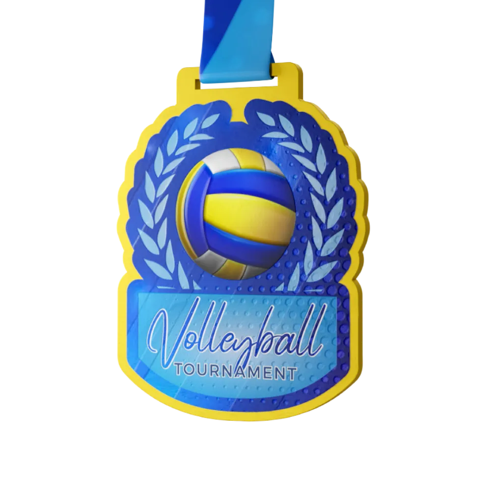 High School volleyball tournament medal