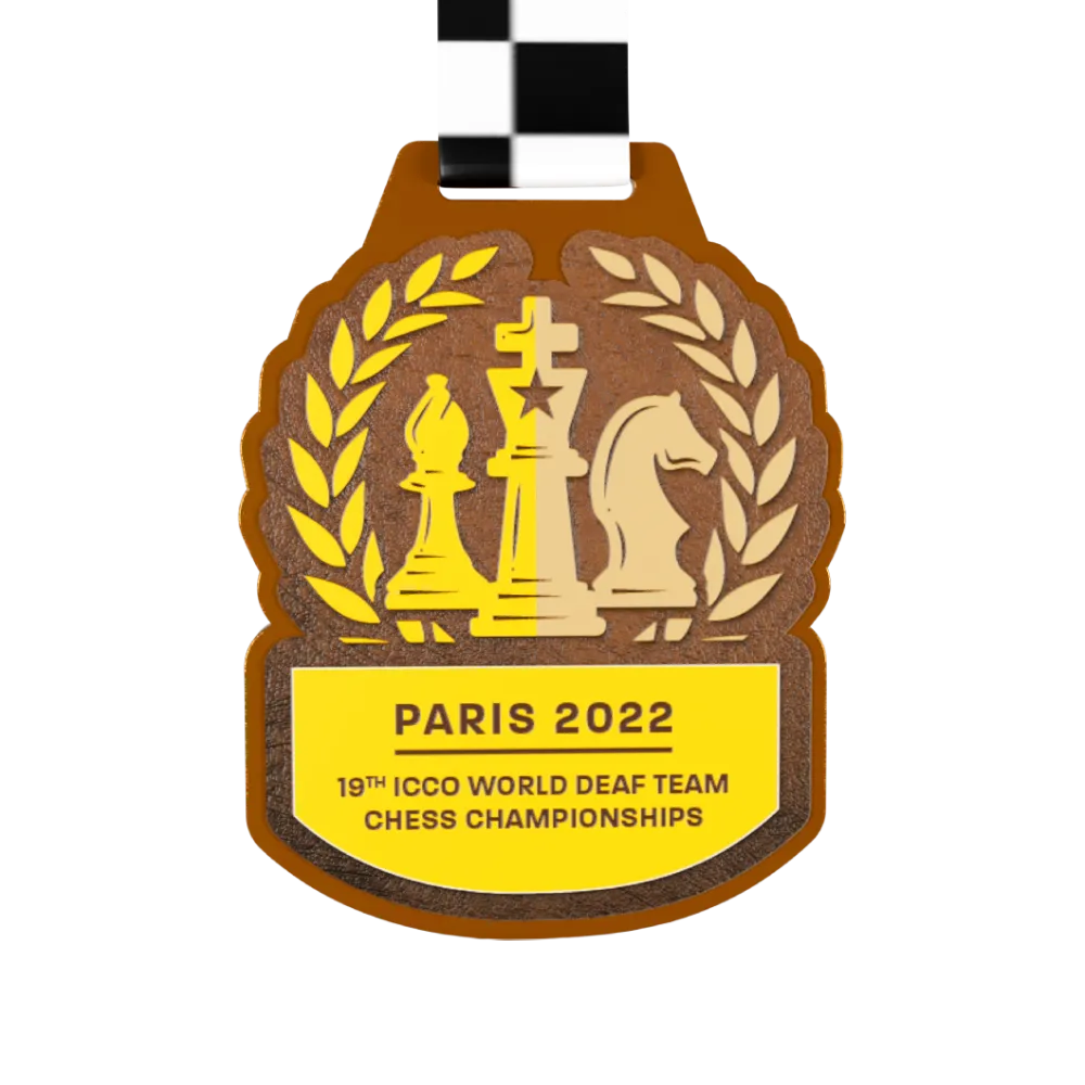 Paris chess championships medal
