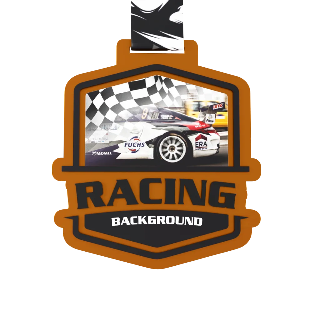 Sport car racing championship medal